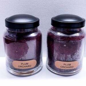PLUM ORCHARD - A Cheerful Giver Baby Jar Single Wick Candle, 6 oz (2 pcs)